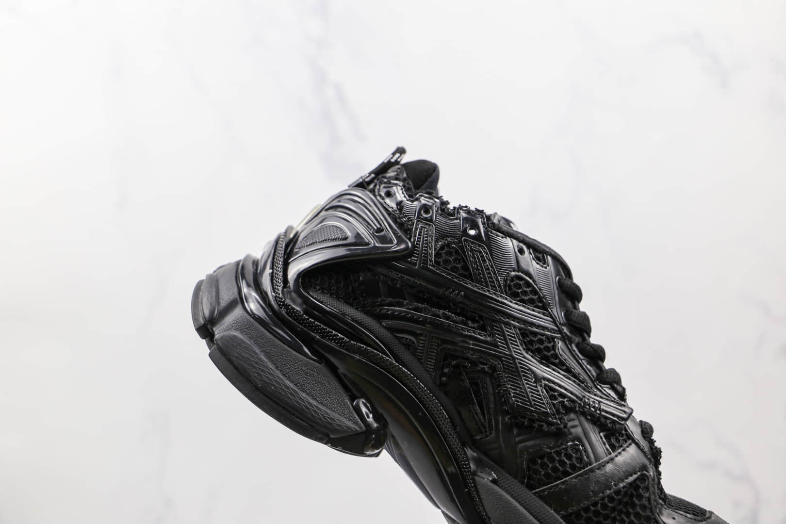 巴黎世家Balenciaga Runner纯原版本七代黑色复古做旧老爹鞋原档案数据开发原盒原标