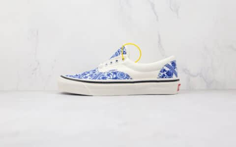 万斯Vans Anaheim Factory公司级版本安纳海姆低帮青花瓷配色硫化帆布鞋原盒原标