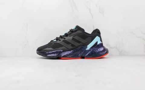 阿迪达斯Adidas Boost X9000L4纯原版本黑蓝色X9000L4爆米花跑鞋原档案数据开发 货号：S23665