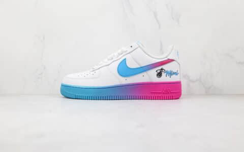 耐克Nike Air Force1 Miami Heat纯原版本低帮空军一号迈阿密热火城市限定板鞋内置气垫 货号：315122-116