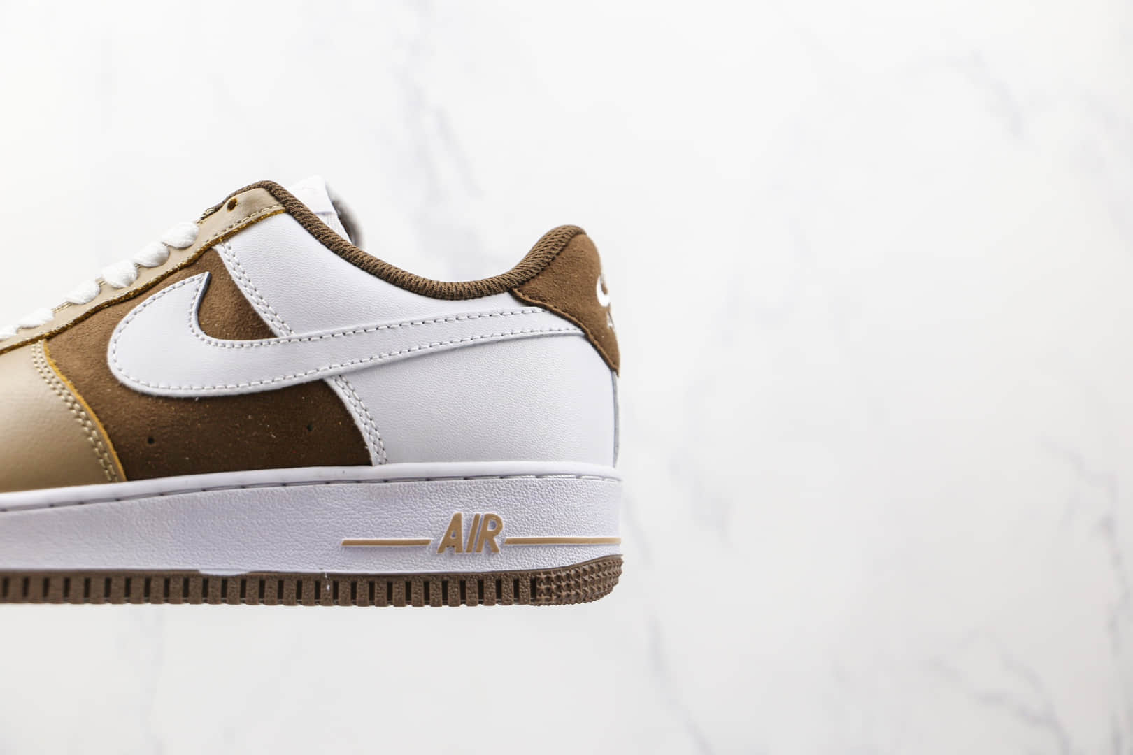 耐克Nike Air Force 1 cappuccino纯原版本低帮空军一号卡布奇诺拼色咖啡甜甜圈板鞋原盒原标 货号：CW2288-902