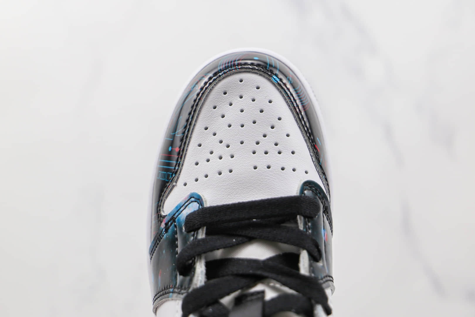 乔丹Air Jordan 1 MID纯原版本中帮AJ1裸眼星空3D印花篮球鞋原档案数据开发 货号：BQ6931-114