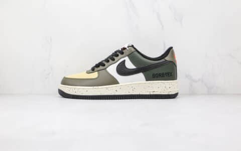 耐克Nike Air Force 1纯原版本低帮空军一号军绿拼接板鞋原楦头纸板打造 货号：DM6435-222