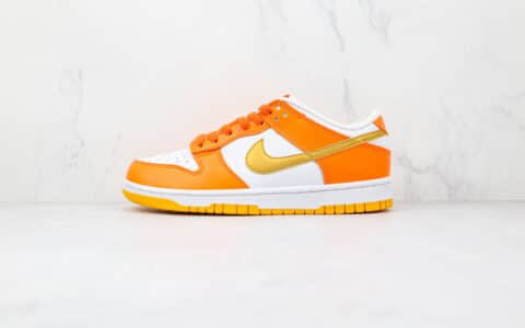 耐克Nike SB Dunk Low Orange Blaze纯原版本低帮SB DUNK白橙金色金钩板鞋原楦头纸板打造 货号：CU1726-002