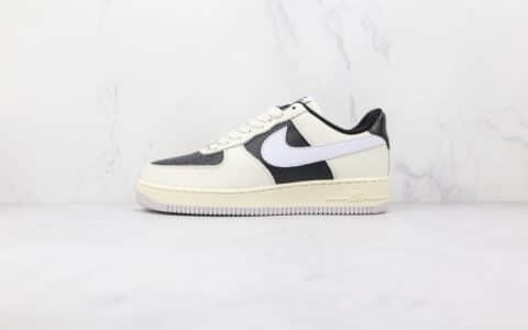 耐克Nike Air Force 1 Bubble Tea纯原版本低帮空军一号珍珠奶茶白黑色板鞋内置气垫 货号：CW2288-905