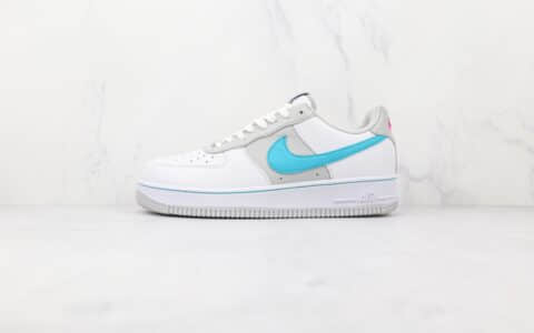 耐克Nike Air Force 1 Low Fiesta x NBA联名款纯原版本白蓝橙鸳鸯配色板鞋原盒原标 货号：DC8874-100