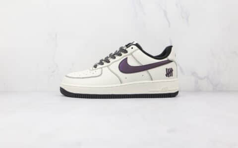 耐克Nike Air Force 1' 07纯原版本低帮空军一号五道杠联名款白黑色板鞋内置气垫 货号：UN2588-121