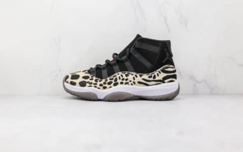 乔丹Air Jordan 11 Animal纯原版本高帮AJ11黑色斑马豹动物皮毛图案篮球鞋内置碳板气垫 货号：AR0715-010