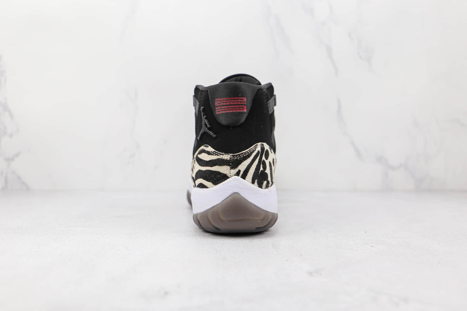 乔丹Air Jordan 11 Animal纯原版本高帮AJ11黑色斑马豹动物皮毛图案篮球鞋内置碳板气垫 货号：AR0715-010