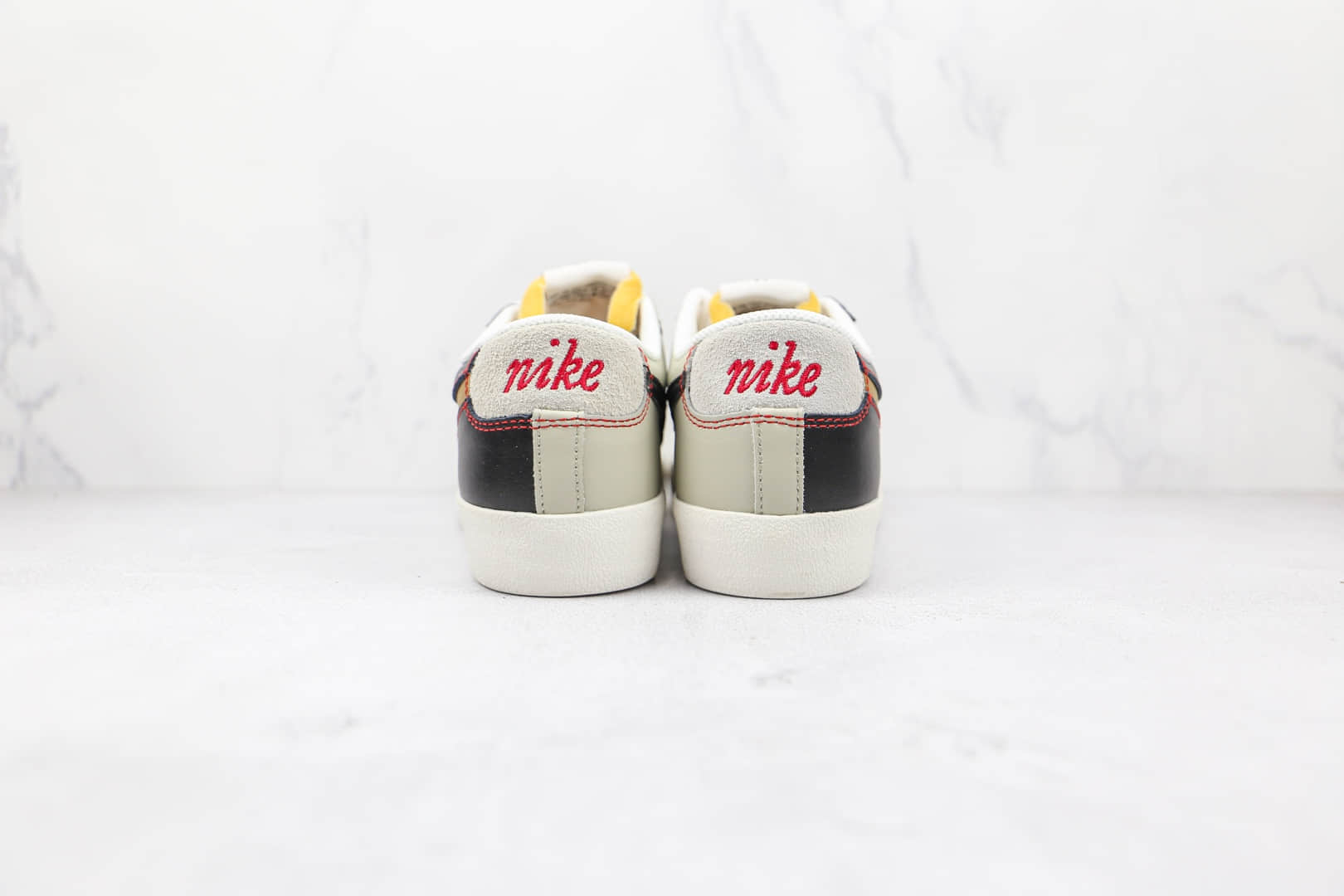 耐克NIKE Blazer LOW 77 PRM纯原版本低帮开拓者阴阳双面黑金灰黑鸳鸯色板鞋原鞋开模一比一打造 货号：DH4370-001