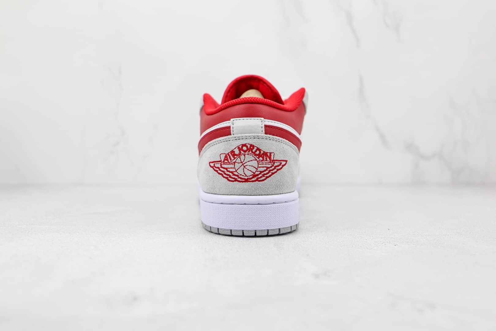 乔丹Air Jordan 1 Low纯原版本低帮AJ1灰白红色篮球鞋原档案数据开发 货号：DC6991-016