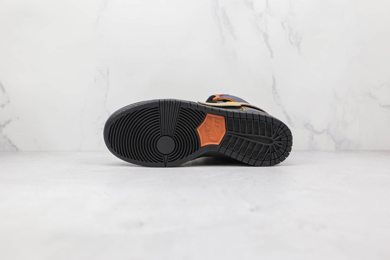 耐克Nike SB Dunk High Pro纯原版本高帮SB DUNK高达联名款黑蓝色换钩板鞋原楦头纸板打造 货号：DH7717-400