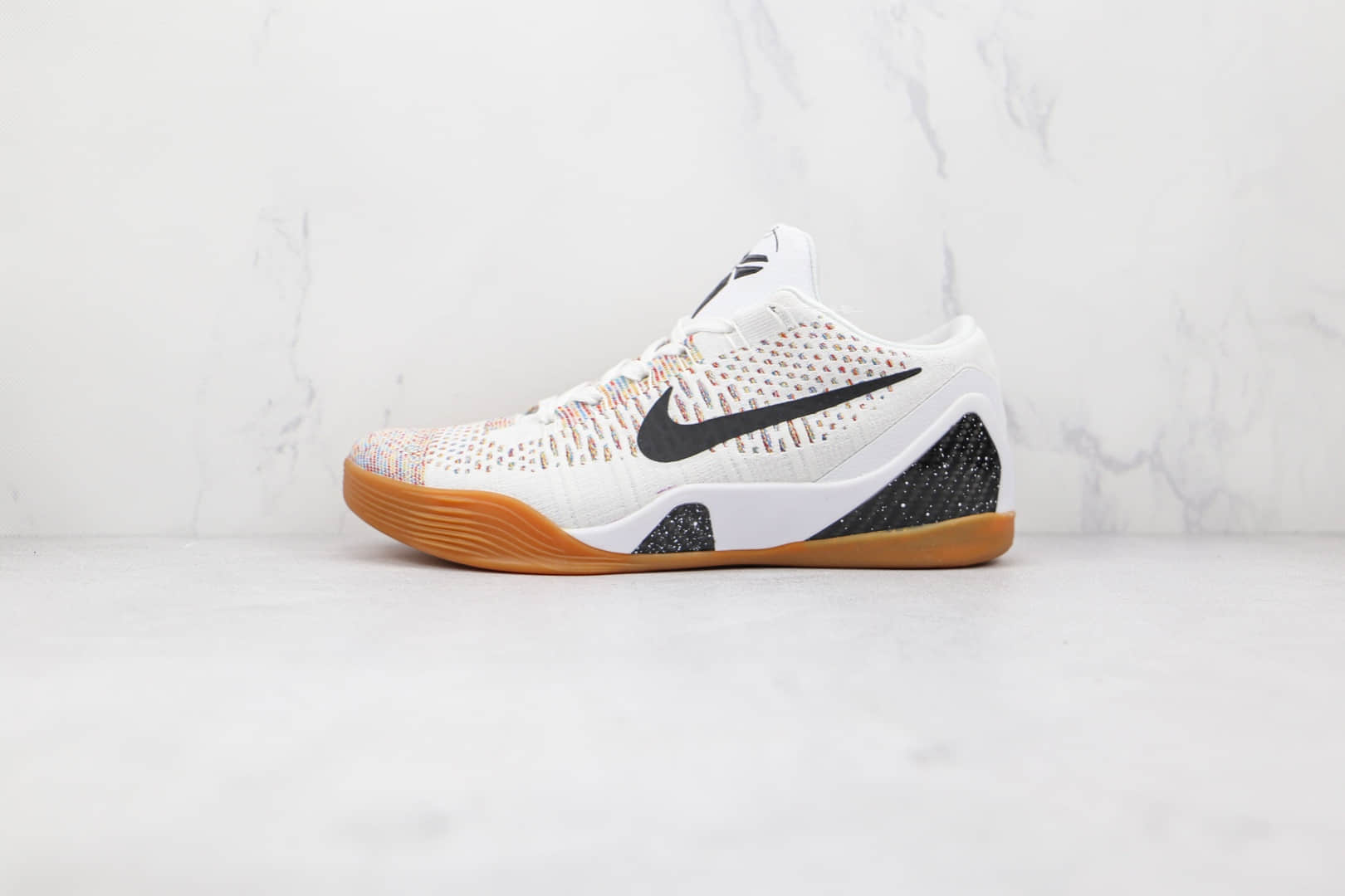 耐克Nike Zoom Kobe IX纯原版本科比9代编织彩虹白生胶篮球鞋内置气垫支持实战 货号：698595-109