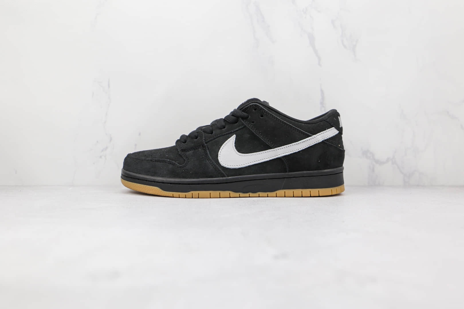 耐克Nike SB Dunk Low Tog纯原版本低帮SB DUNK黑曼巴白黑色生胶大底板鞋原档案数据开发 货号：BQ6817-010