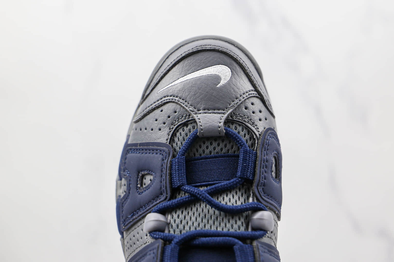 耐克Nike Air More Uptempo纯原版本皮蓬灰蓝色篮球鞋原档案数据开发 货号：415082-009
