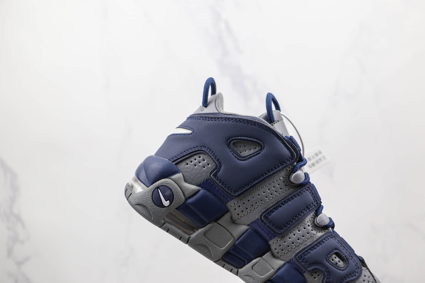 耐克Nike Air More Uptempo纯原版本皮蓬灰蓝色篮球鞋原档案数据开发 货号：415082-009