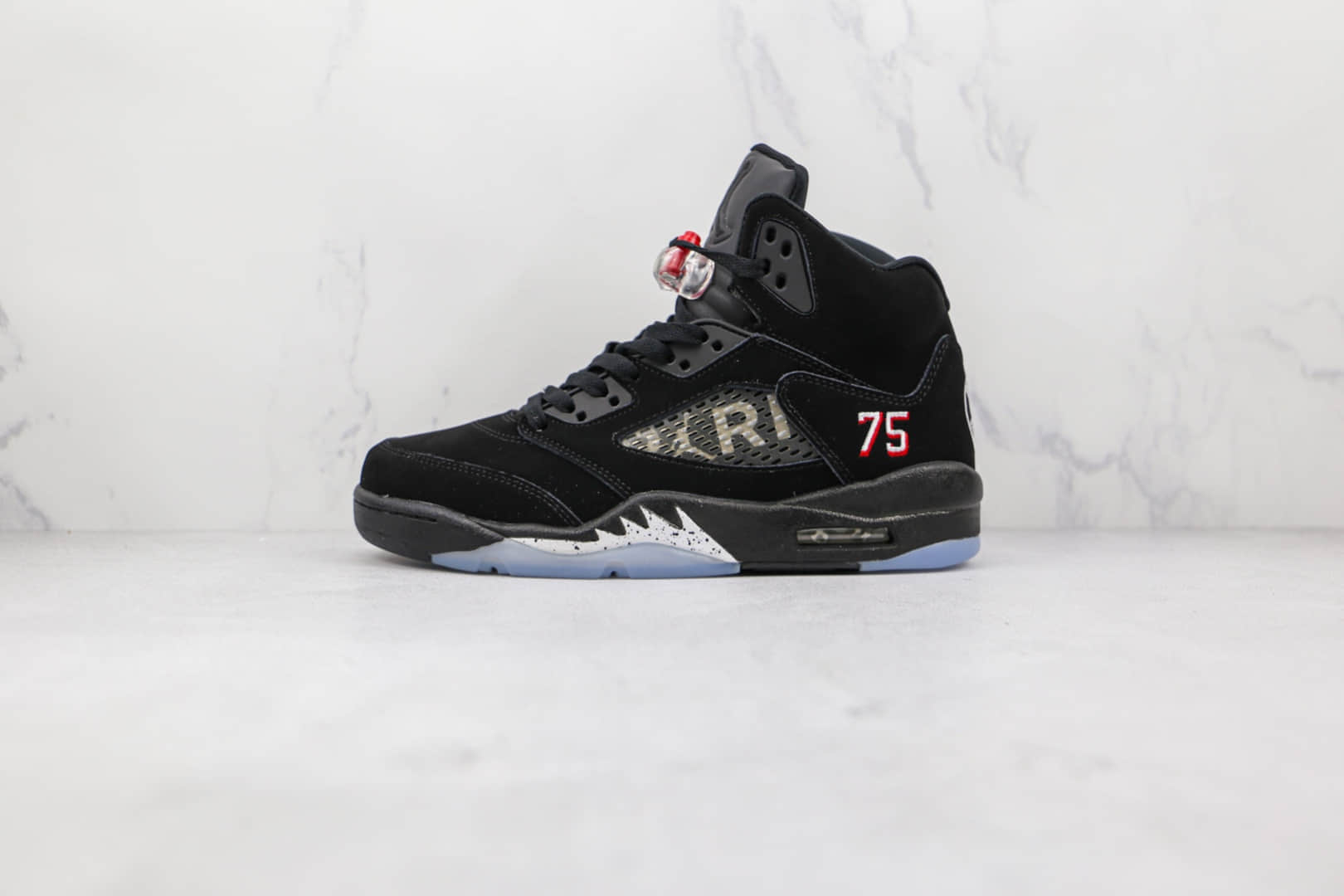 乔丹Air Jordan 5 SE Psg 2.0纯原版本黑色AJ5巴黎75标志篮球鞋原鞋开模一比一打造 货号：AV9175-001