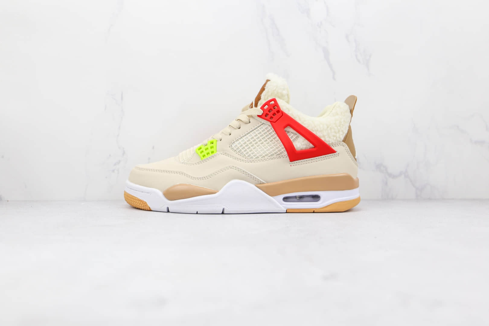 乔丹Air Jordan 4 Retro公司级版本米黄蓝红鸳鸯AJ4篮球鞋原盒原标 货号：DC0790-103