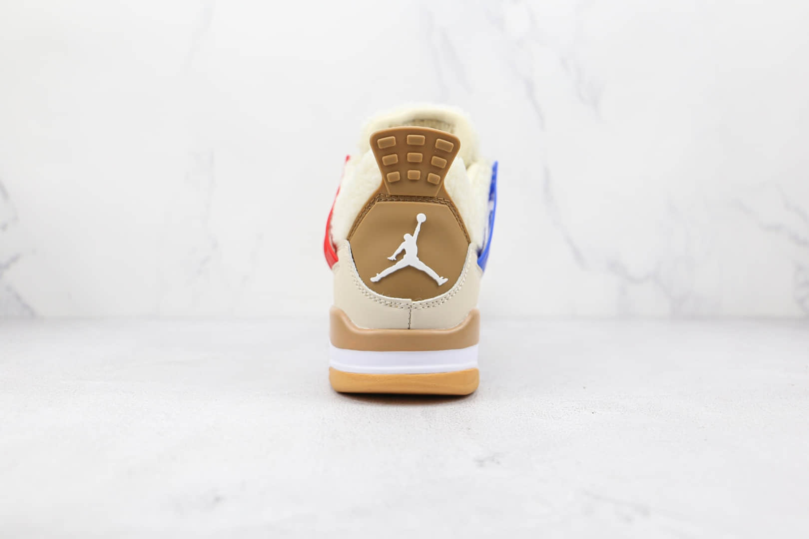 乔丹Air Jordan 4 Retro公司级版本米黄蓝红鸳鸯AJ4篮球鞋原盒原标 货号：DC0790-103