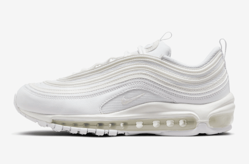 纯白装扮！全新 Air Max 97即将发售！ 货号：DH8016-100