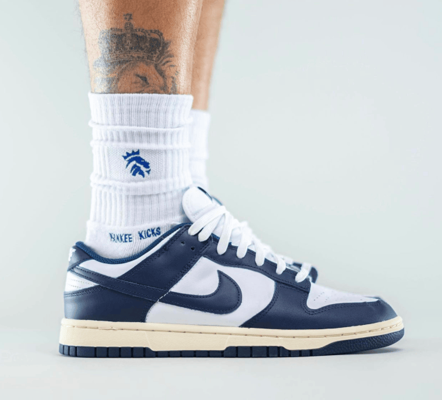 全新Nike Dunk海军蓝上脚图曝光！复古简约！