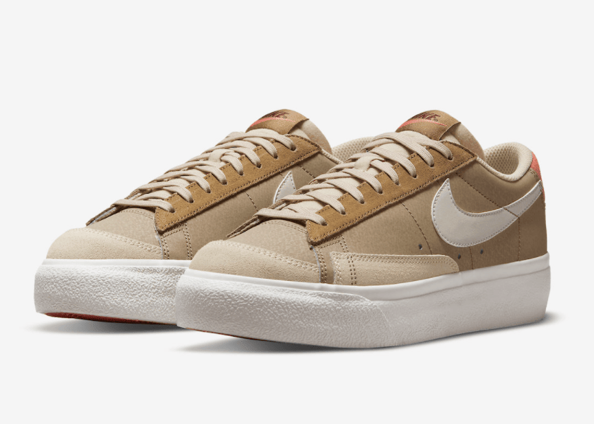 秋冬卡其装扮！全新Nike Blazer Low Platform即将登场！ 货号：DQ9318-200