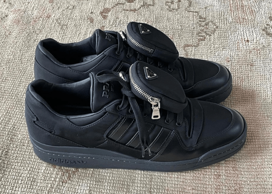 Prada x adidas Forum黑色版本实物曝光！可以组情侣鞋了！