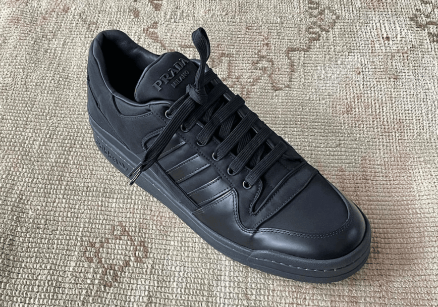 Prada x adidas Forum黑色版本实物曝光！可以组情侣鞋了！