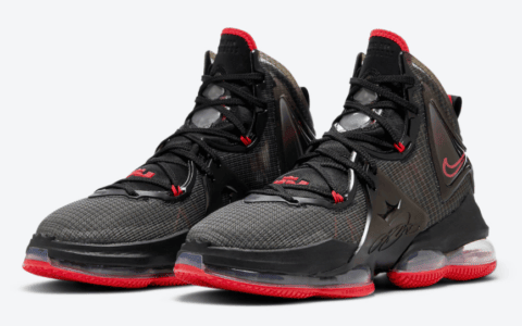 全新黑红 lebron 19官图释出! 货号:dc9340-001