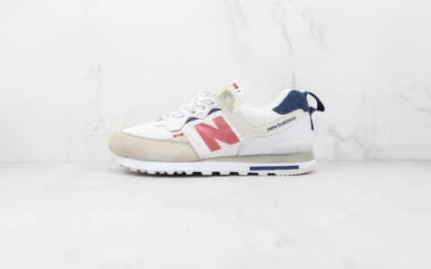 新百伦New Balance 574纯原版本米白红色3m反光NB574复古慢跑鞋原盒原标 货号：ML574IST