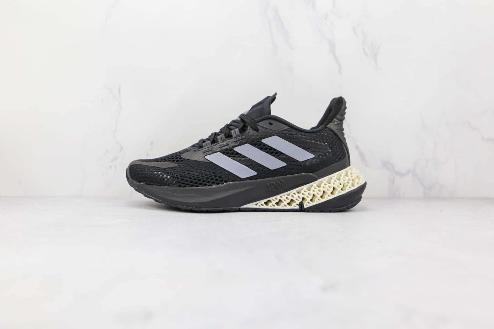 阿迪达斯Adidas Ultra 4D Primeknit 4DFWD纯原版本黑灰色4D FWD镂空式慢跑鞋原楦头纸板打造 货号：GZ5464