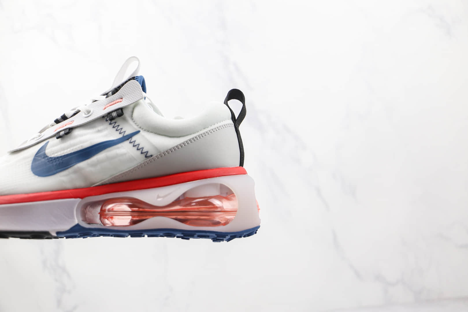 耐克Nike Air Max 2021纯原版本白蓝红色Max2021气垫鞋原楦头纸板打造 货号：DA3199-101