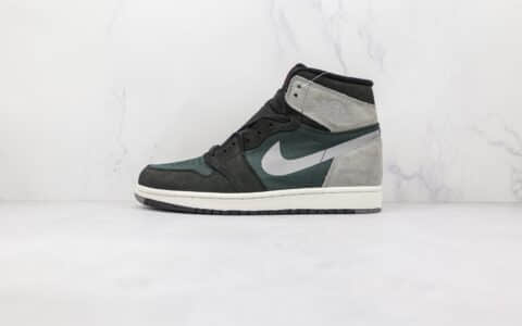 乔丹Air Jordan 1 Retro High OG纯原版本高帮AJ1黑绿灰色篮球鞋原楦头纸板打造 货号：DB2889-001