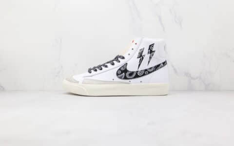 耐克Nike Blazer Mid纯原版本中帮闪电腰果花开拓者板鞋原档案数据开发 货号：BQ6806-100