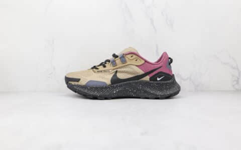 耐克Nike Pegasus Trail 3纯原版本飞马3代越野马拉松跑鞋米黄紫色原楦开发 货号：DM6143-247