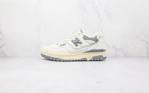 新百伦new balance 550纯原版本白灰色复古NB550慢跑鞋原档案数据开发 货号：BB550ALE