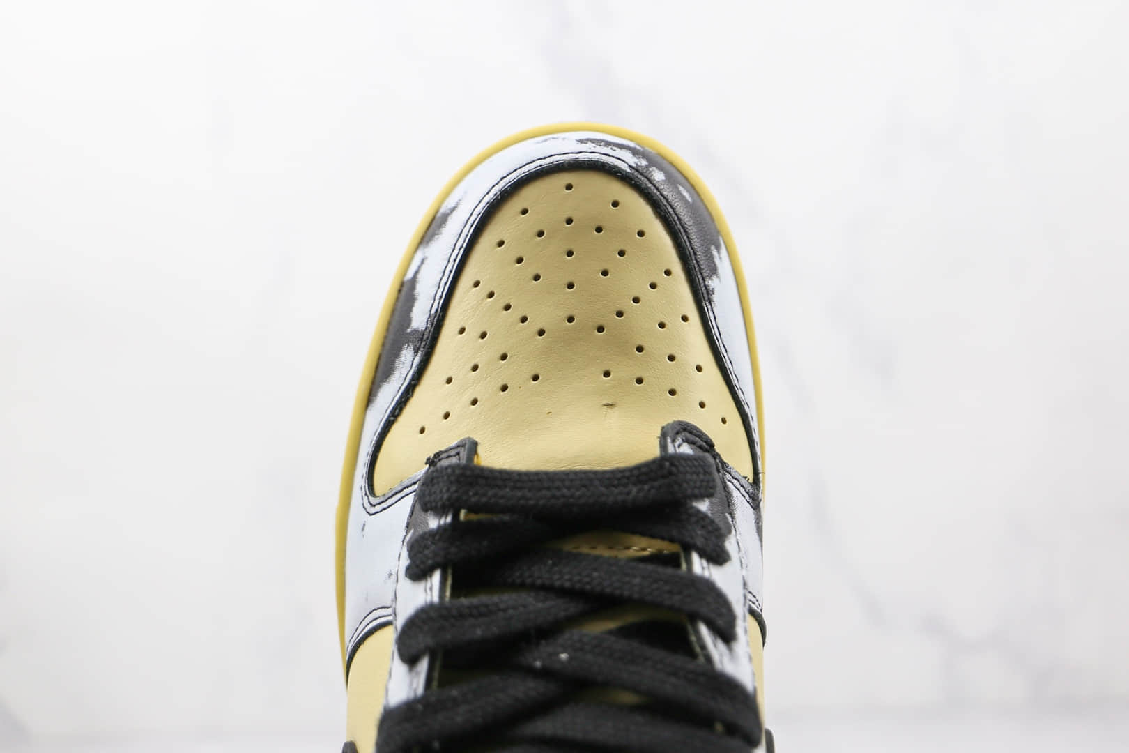 耐克Nike Dunk High 1985 Black Acid Wash高帮DUNK纯原版本黄灰黑黑酸洗扎染柠檬滴黑土星金色板鞋原鞋开模 货号：DD9404-700