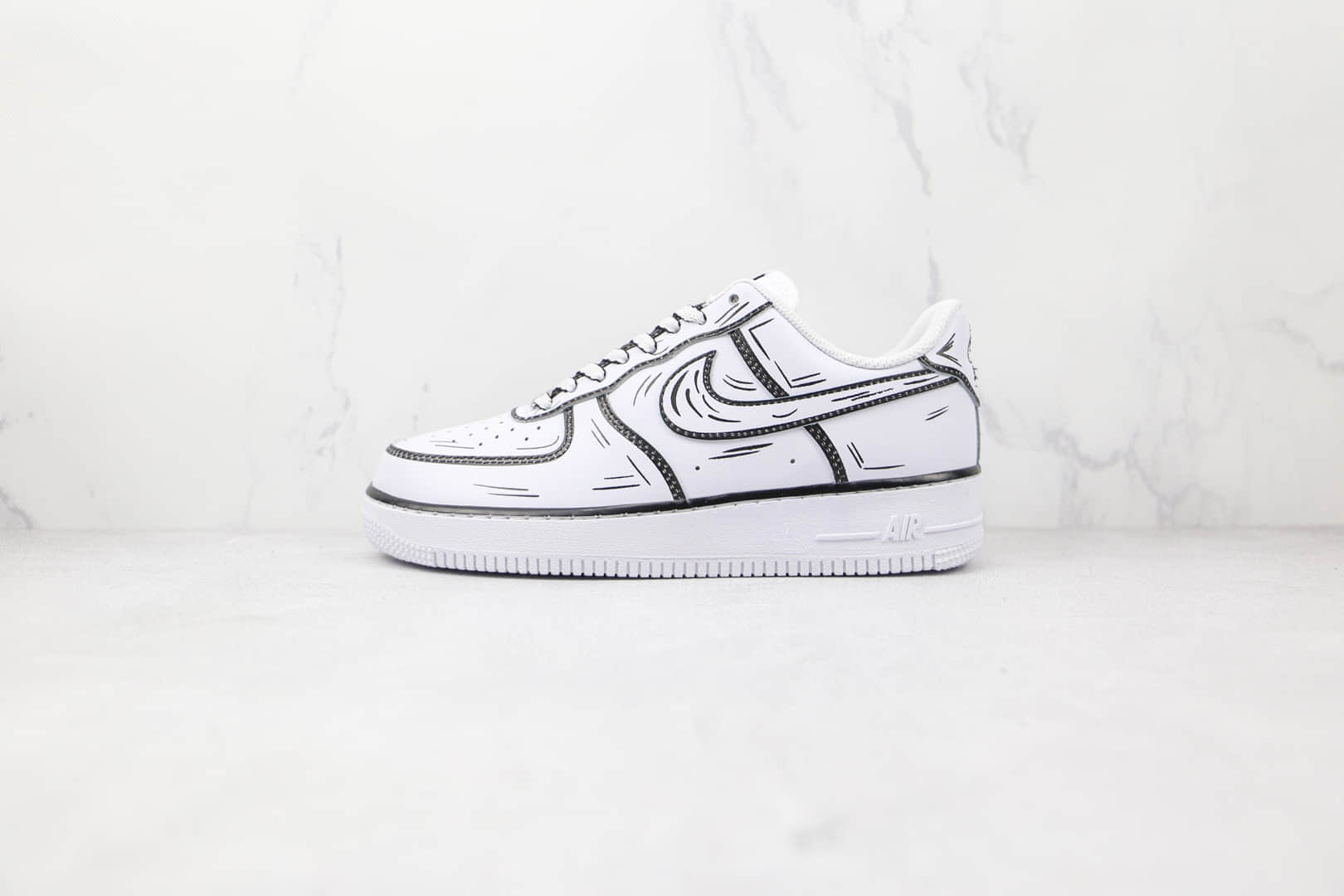 耐克Nike Air Force 1 Low纯原版本低帮空军一号二次元漫画板鞋内置气垫 货号：DW2288-222