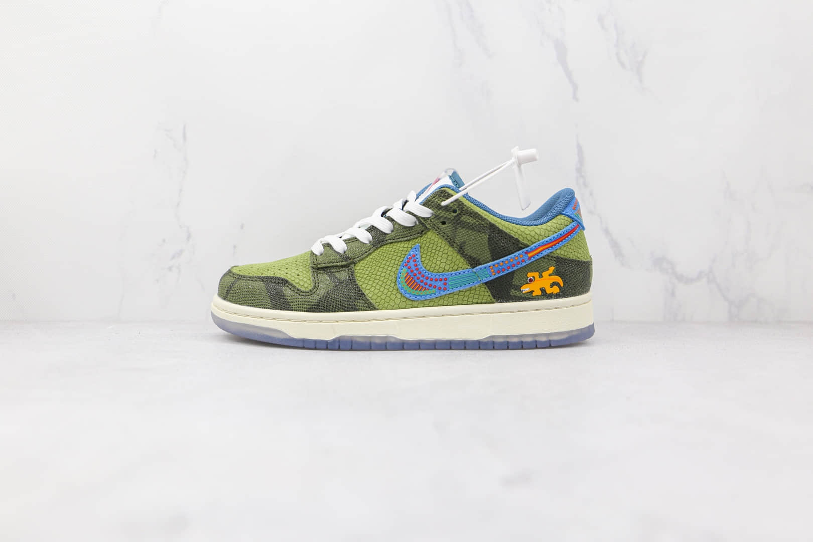 耐克Nike Dunk Low Siempre Familia纯原版本低帮DUNK绿色狂野蜥蜴配色板鞋原鞋开模 货号：DO2160-335