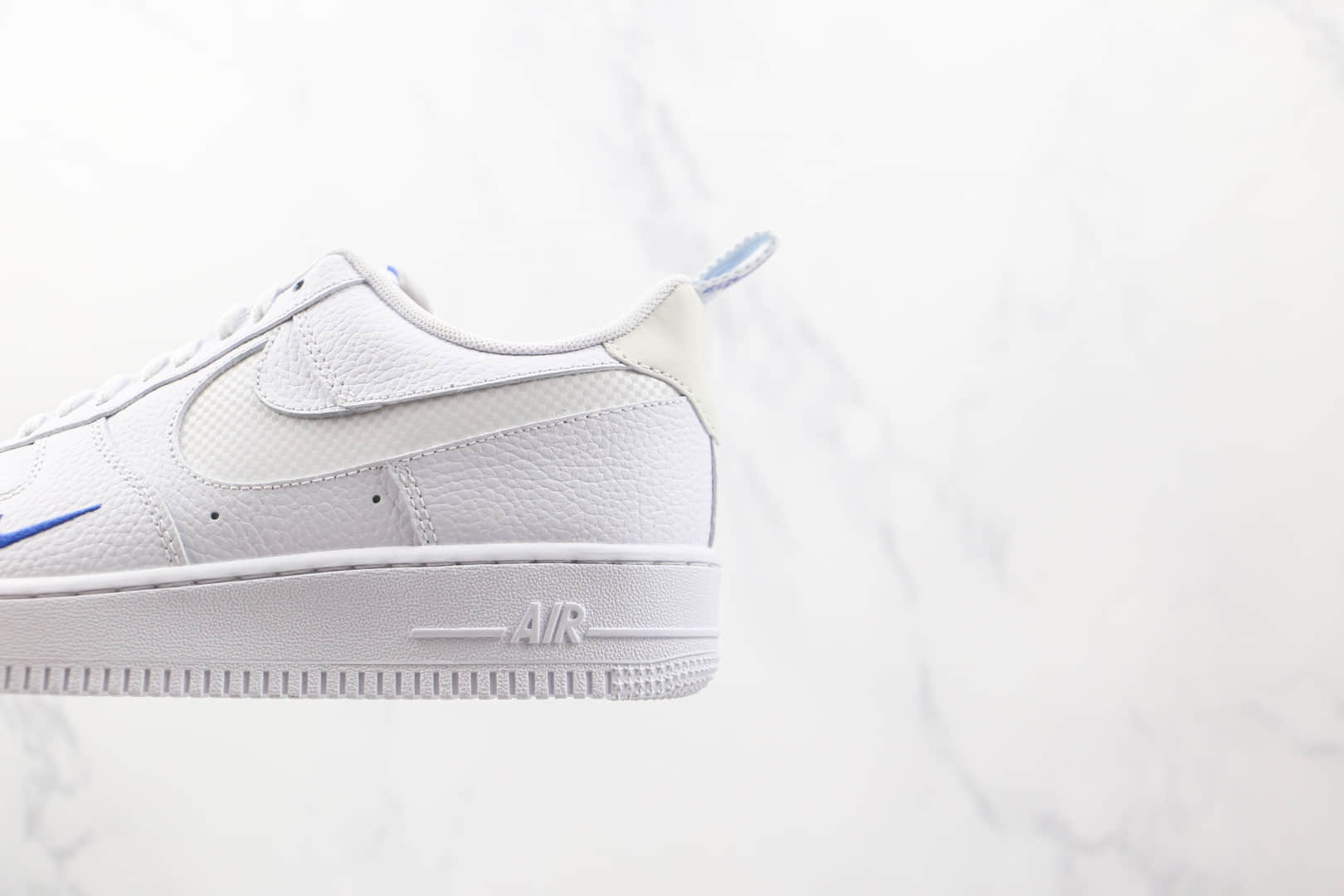 耐克Nike Air Force 1 Low纯原版本低帮空军一号白蓝色双钩3m反光板鞋内置气垫 货号：DN4433-100