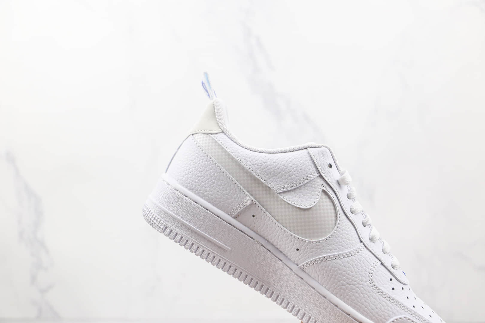 耐克Nike Air Force 1 Low纯原版本低帮空军一号白蓝色双钩3m反光板鞋内置气垫 货号：DN4433-100