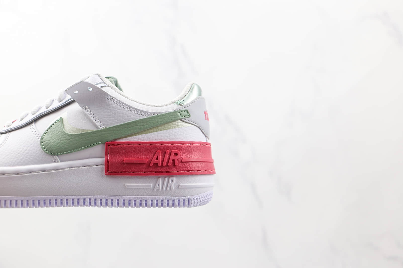 耐克Nike Air Force 1‘07纯原版本低帮空军一号马卡龙白绿粉色板鞋内置气垫 货号：CI0919-112