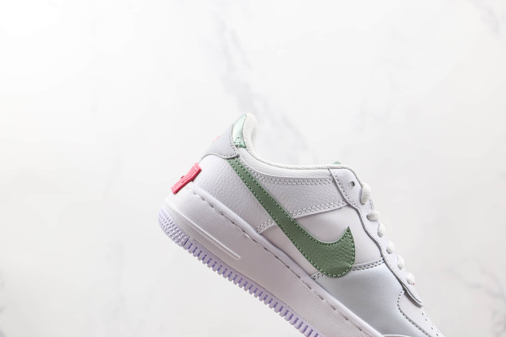 耐克Nike Air Force 1‘07纯原版本低帮空军一号马卡龙白绿粉色板鞋内置气垫 货号：CI0919-112