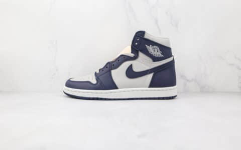 乔丹Air Jordan 1 High 85 Georgetown纯原版本高帮AJ1乔治城灰蓝色板鞋原档案数据开发 货号：BQ4422-400