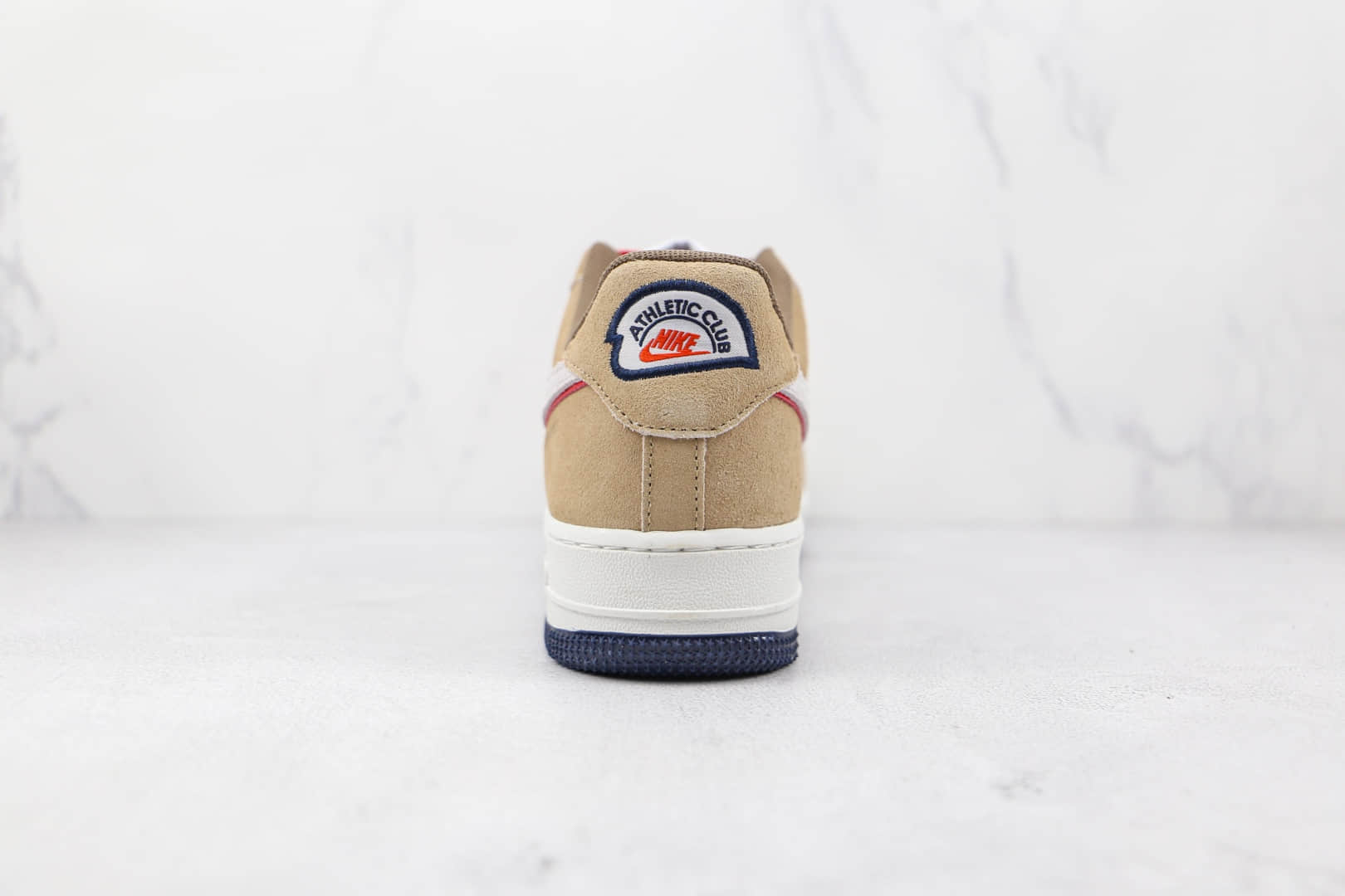 耐克Nike Air Force 1 Athletic Club纯原版本低帮空军一号西班牙毕尔巴鄂竞技俱乐部联名款米黄色红边板鞋原盒原标 货号：DQ5079-111