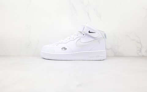 耐克Nike Air Force 1‘07纯原版本中帮空军一号白色3M反光钩板鞋原楦头纸板打造 货号：CU3088-606