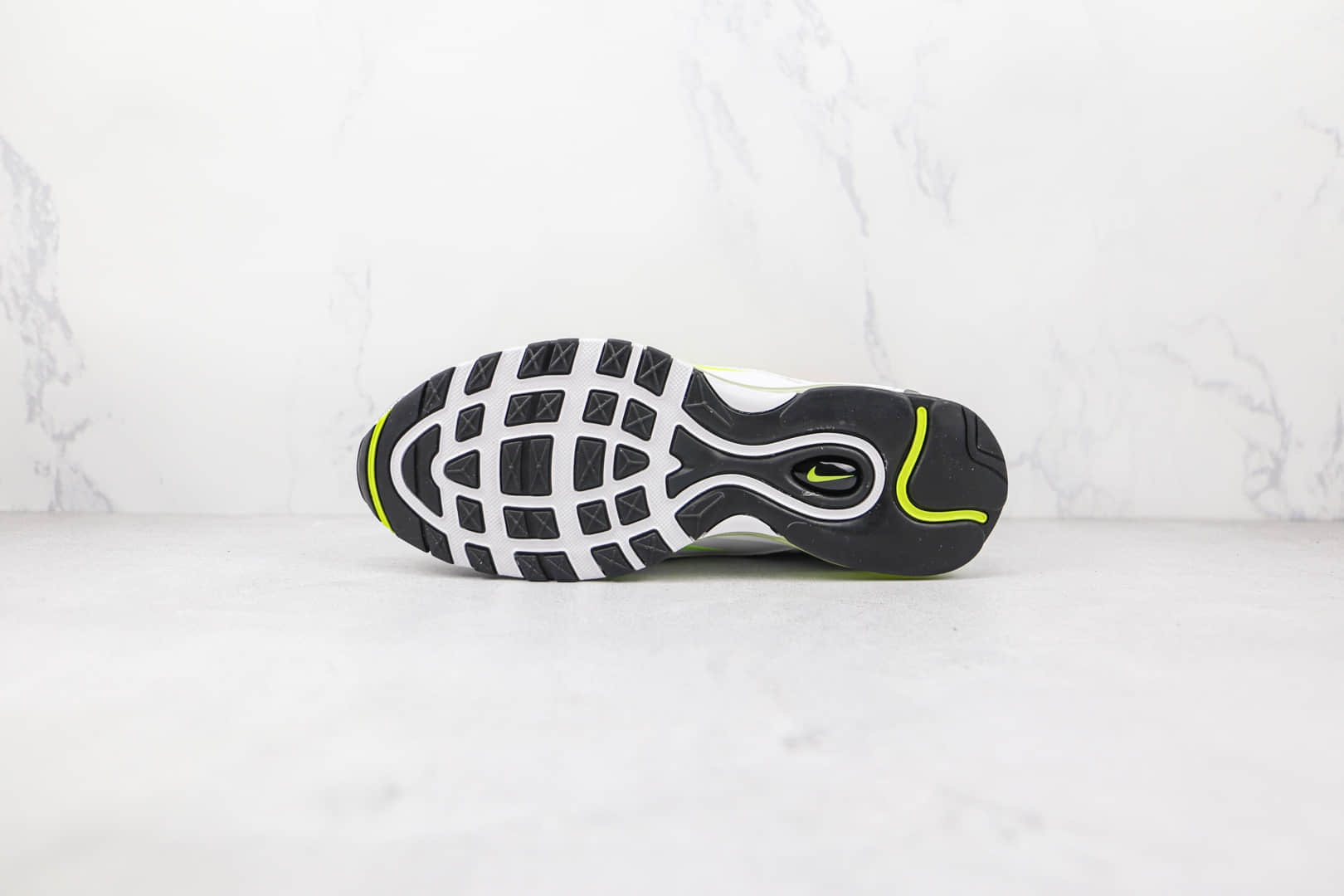 耐克Nike Air Max 97 Reflective Logo纯原版本白绿色印花字幕子弹头max97气垫鞋原档案数据开发 货号：DH0006-100