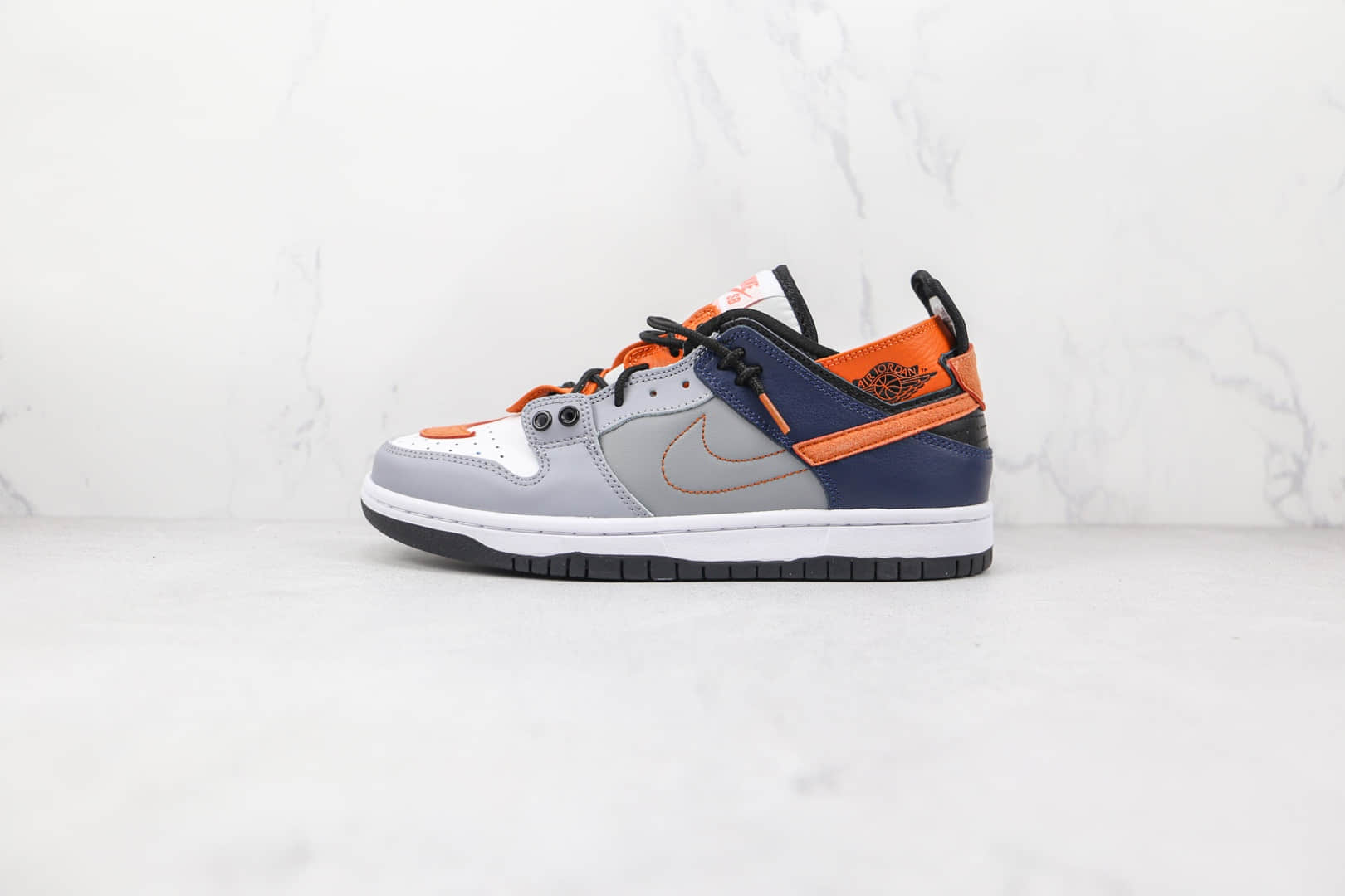 耐克Nike SB Dunk HIGH PRO纯原版本低帮SB DUNK断钩灰蓝色板鞋原档案数据开发 货号：DC7455-082