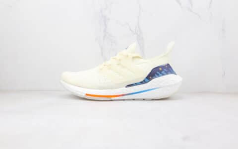 阿迪达斯Adidas ultra boost 2021纯原版本白色UB7.0爆米花跑鞋原盒原标 货号：GX8532