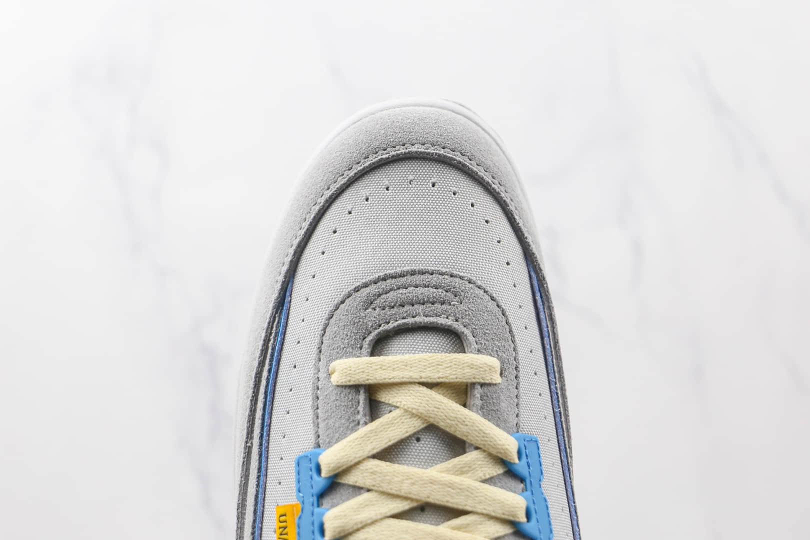 乔丹Air Jordan 2 Grey Fog x Union联名款纯原版本高帮麂皮AJ2灰蓝色篮球鞋原盒原标 货号：DN3802-001